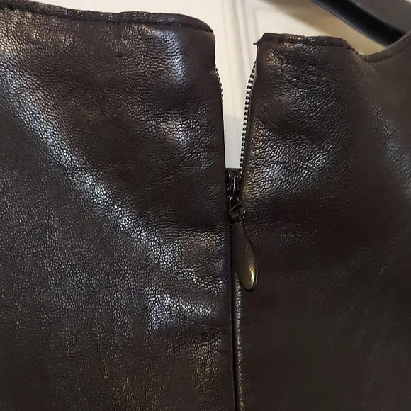 VINCE 100% leather shell, long back zipper, size 12, EPC! - Picture 6 of 7